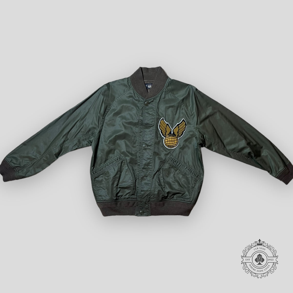 RRL Bomber Jacket in Green