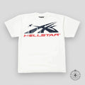 Hellstar Sport Logo Gel T-shirt in White/Red
