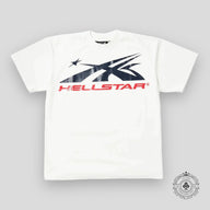 Hellstar Sport Logo Gel T-shirt in White/Red