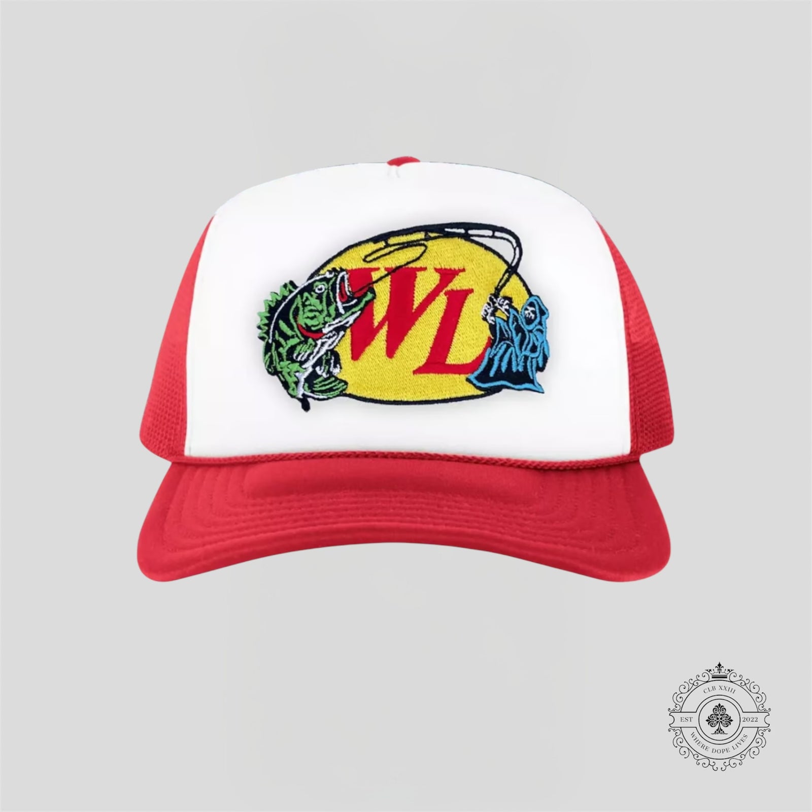 Warren Lotas Reelin Reaper Trucker Hat in Red
