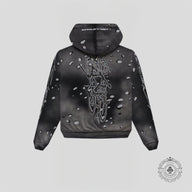 Hellstar No Guts, No Glory! Hoodie in Washed Black