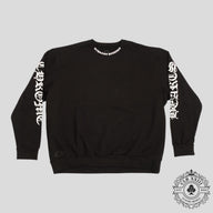 CHROME HEARTS NECK LOGO CREWNECK SWEATSHIRT - BLACK