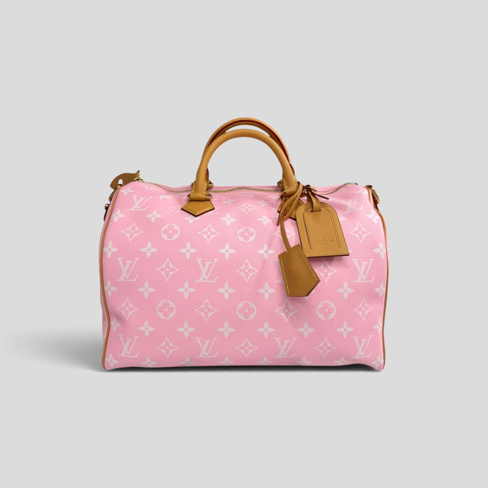 Louis Vuitton Speedy P9 Bandoulière Calfskin Bag, front view