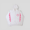 Chrome Hearts Horseshoe Logo Hoodie in White/Pink
