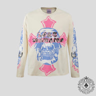 Lost Intricacy Lost X Unknwnism Long Sleeve in Beige & Blue & Pink