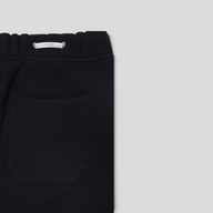 CLB XXIII Chrome Hearts Seven-11 black cotton sweatpants featuring a back pocket and silver logo hardware detail