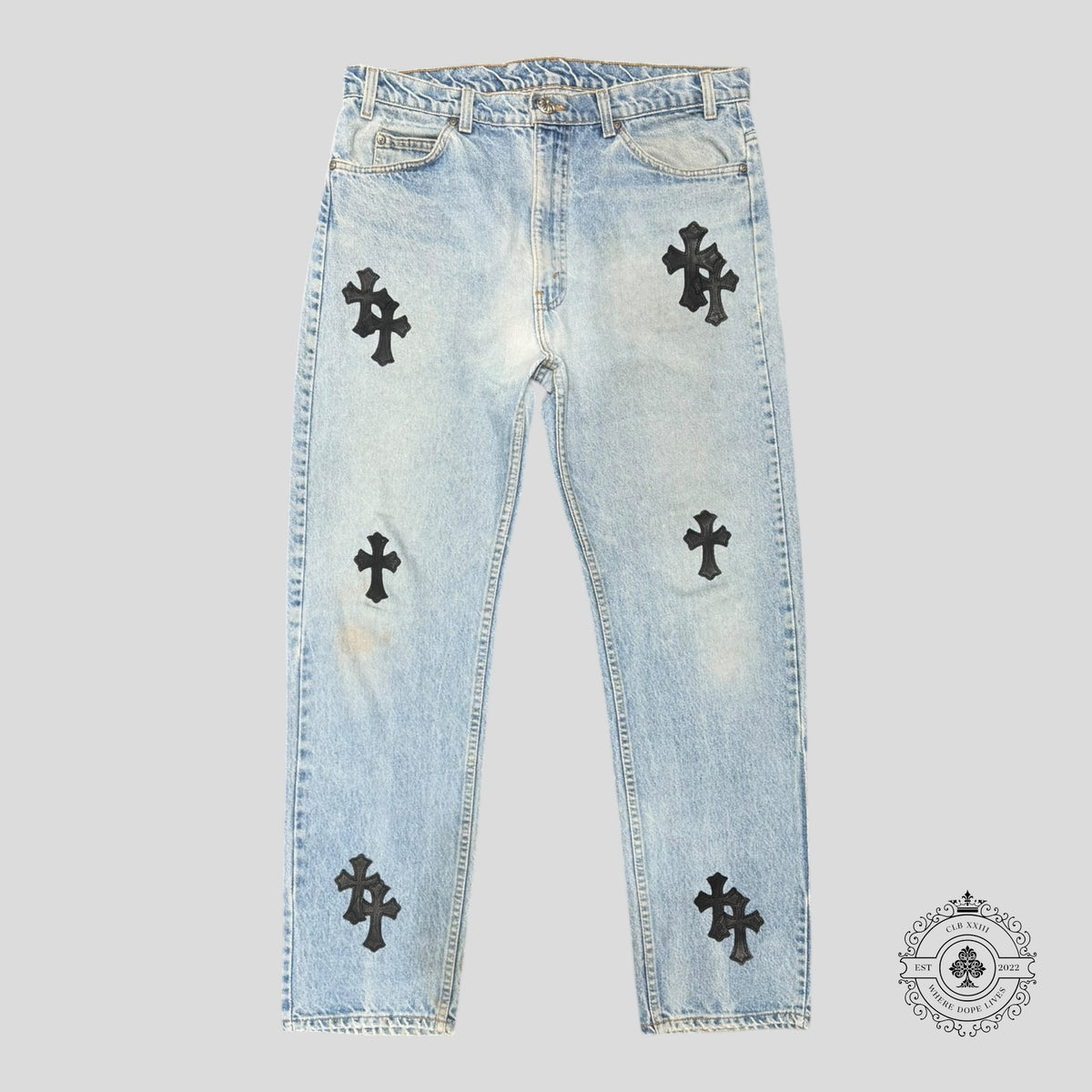 Chrome Hearts Levis Cross Patch Jeans