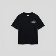 Rhude Racing Crest Tee in Vintage Black & Navy