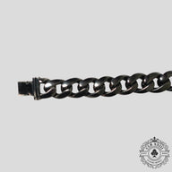 Chrome Hearts Cuban Bracelet in Oxidized Silver