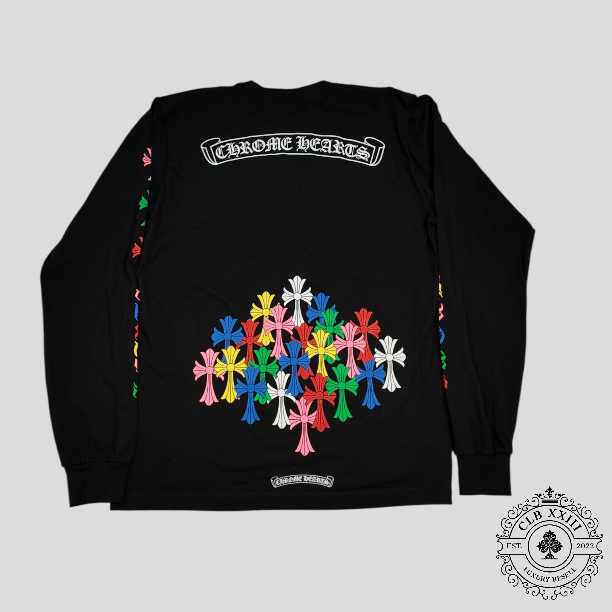 Chrome Hearts Multicolor Cross Long Sleeve Shirt