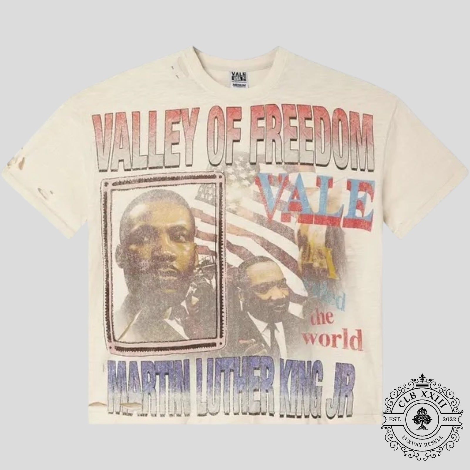 Vale Freedom Tee in Off White