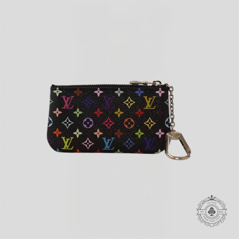 Louis Vuitton x Takashi Murakami Key Pouch in Black