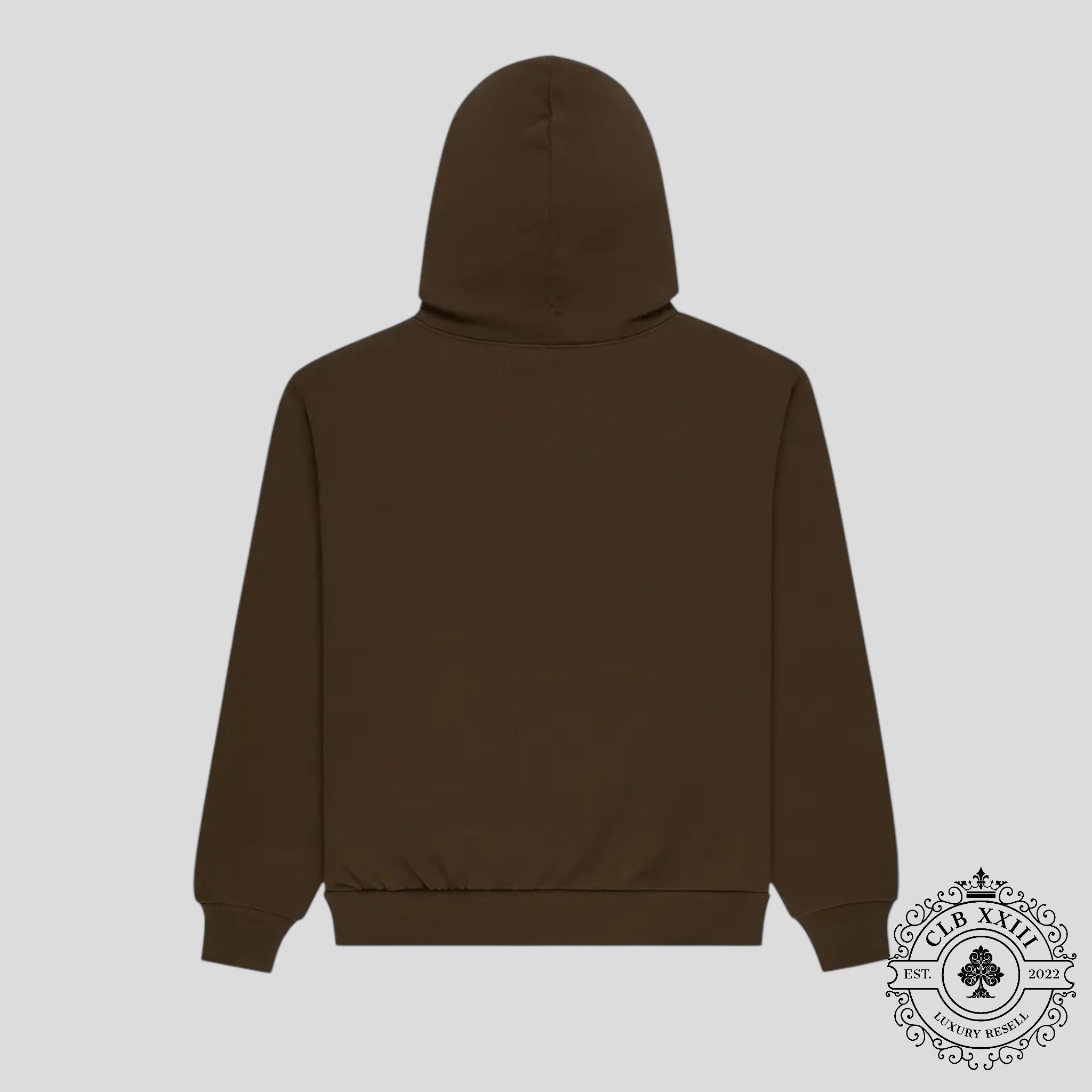 Sp5der OG Rhinestone Web Hoodie in Brown