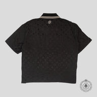 Louis Vuitton Monogram Moire Jacquard Silk Shirt in Black