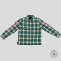 Chrome Hearts Padded Flannel in Green/Pink