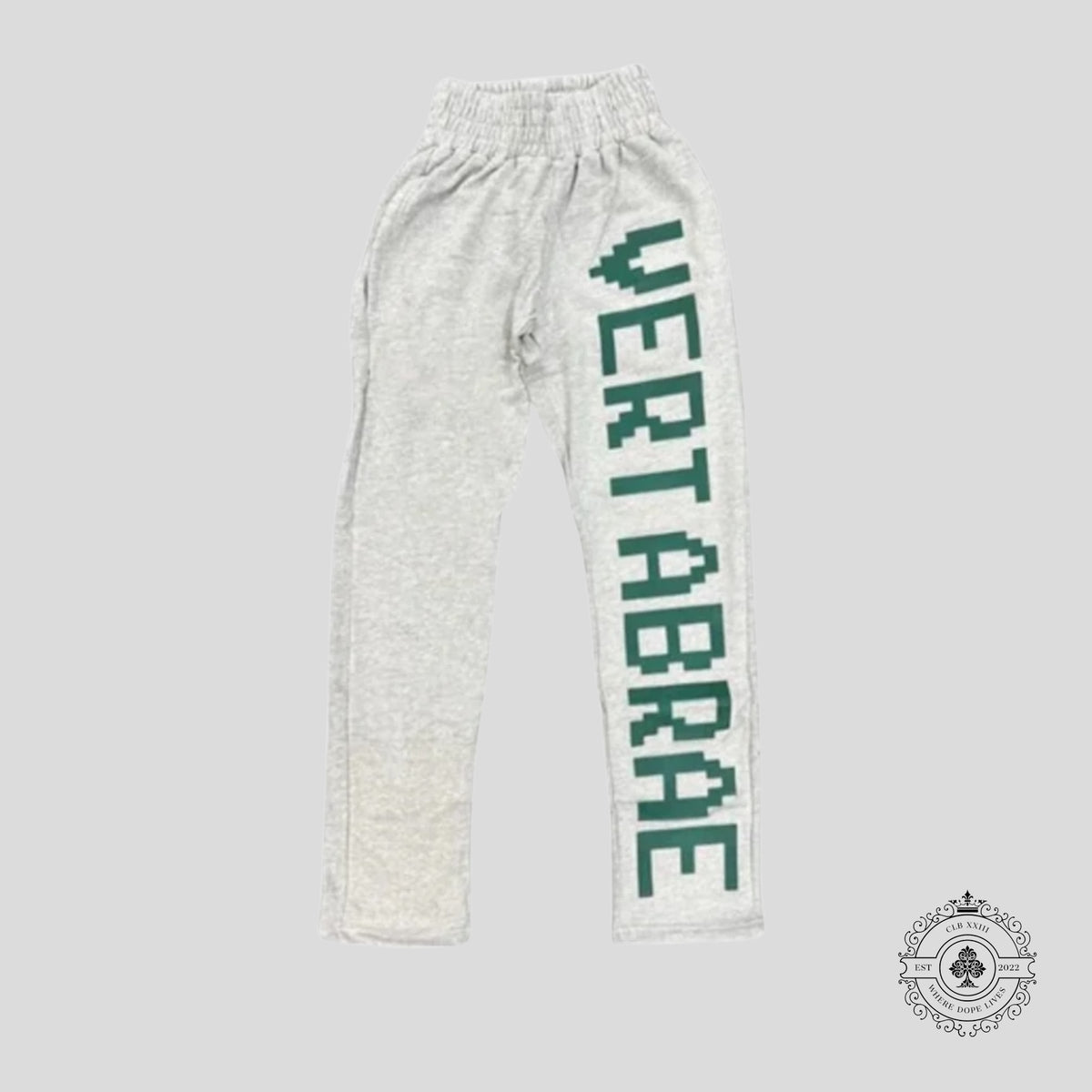 VERTABRAE Sweatpants Washed Grey/Green