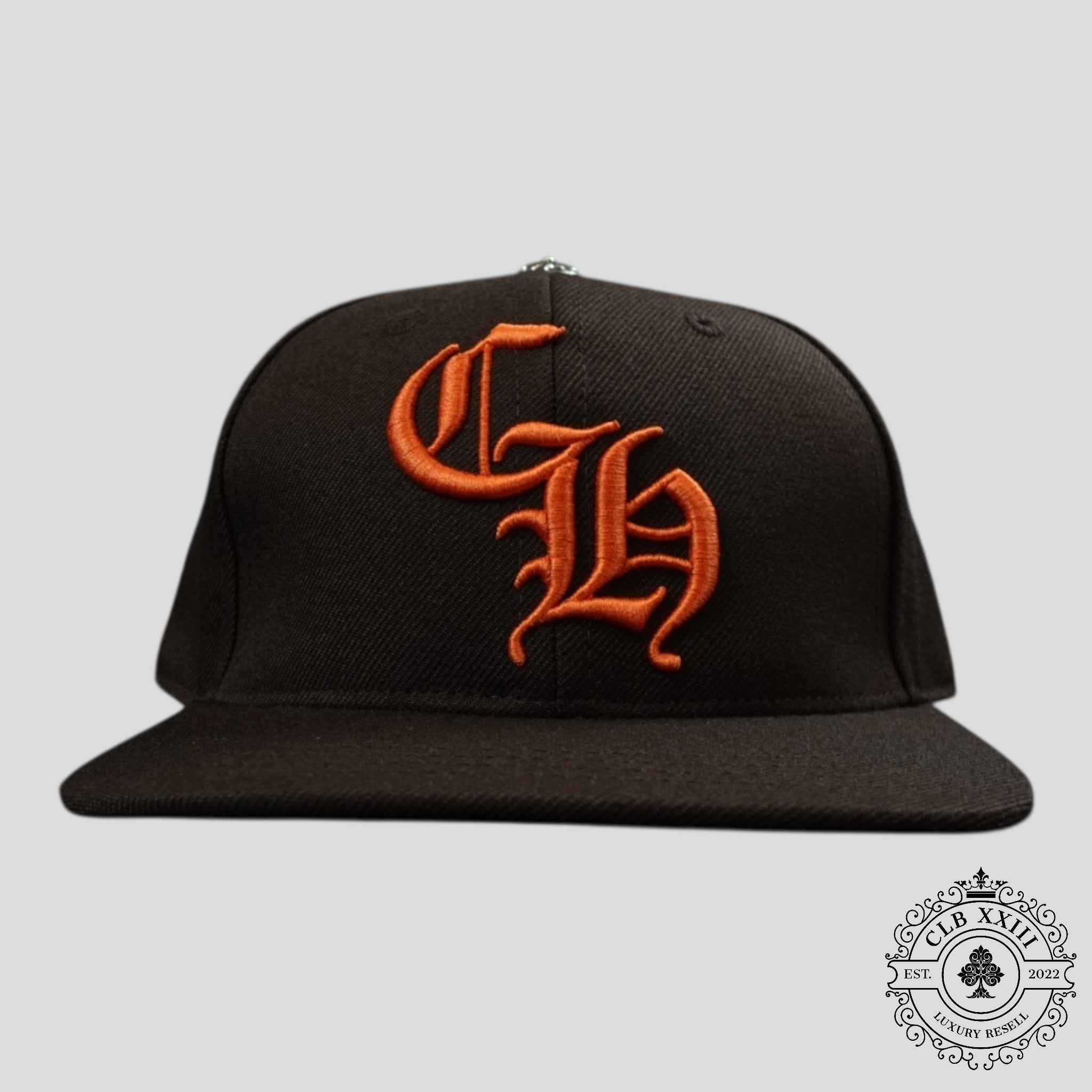 Chrome Hearts CH Embroidered Hat in Brown/Orange
