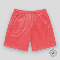 Supreme Small Box Logo Baggy Mesh Shorts in Coral