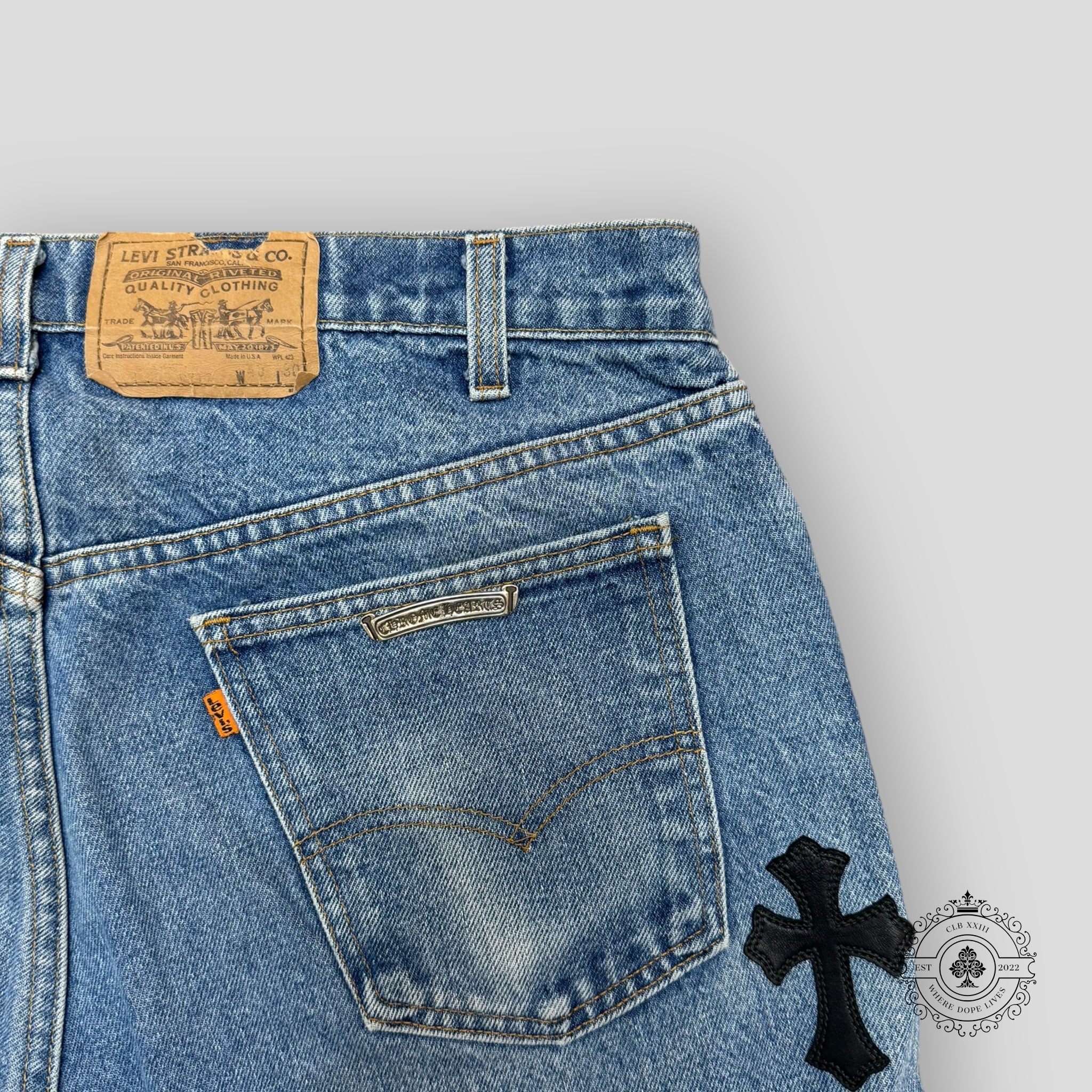 Chrome Hearts Cross Patch Jeans