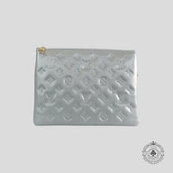 Louis Vuitton Coussin PM Handbag in Silver/Red