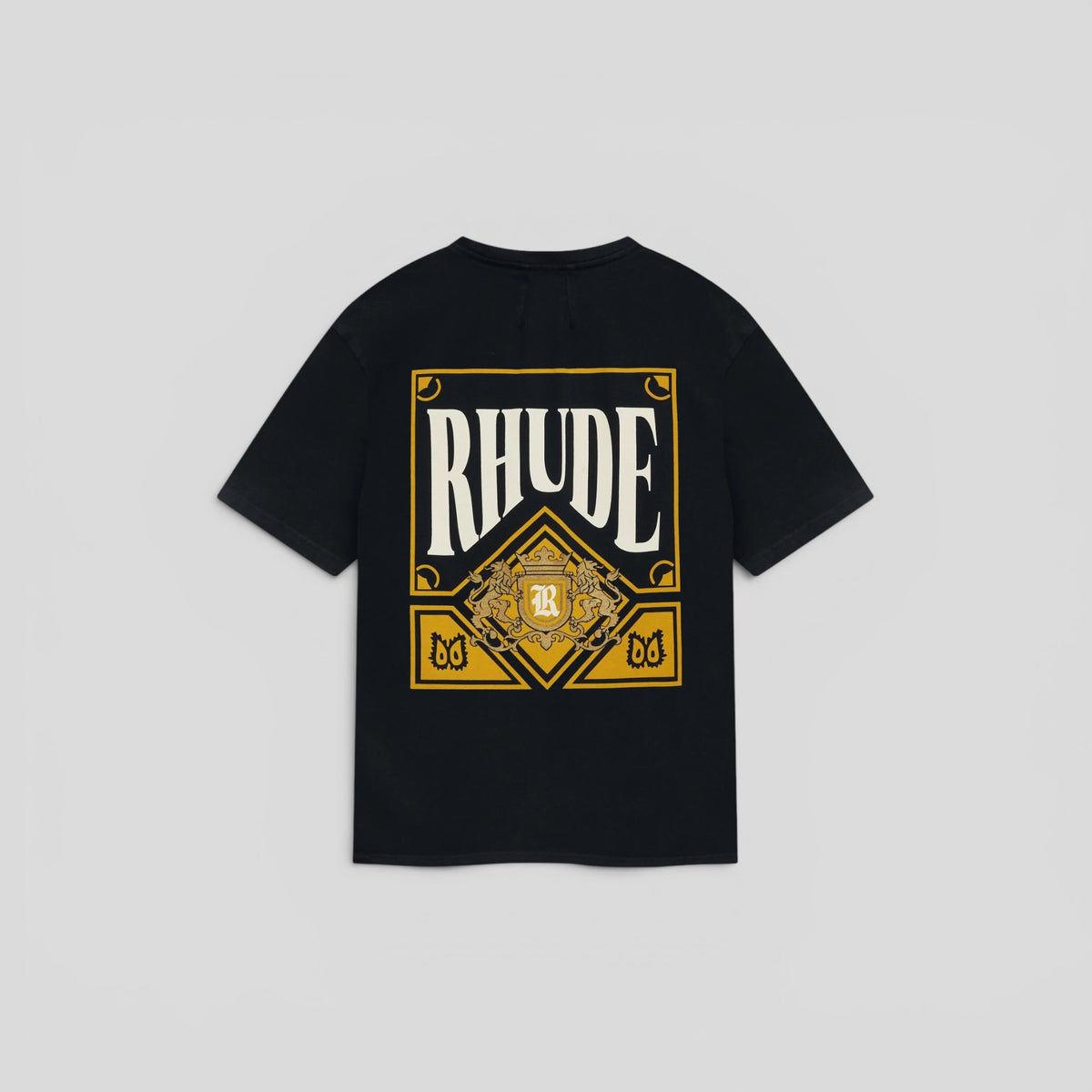 Rhude Playing Card Tee Vintage Black & Yellow