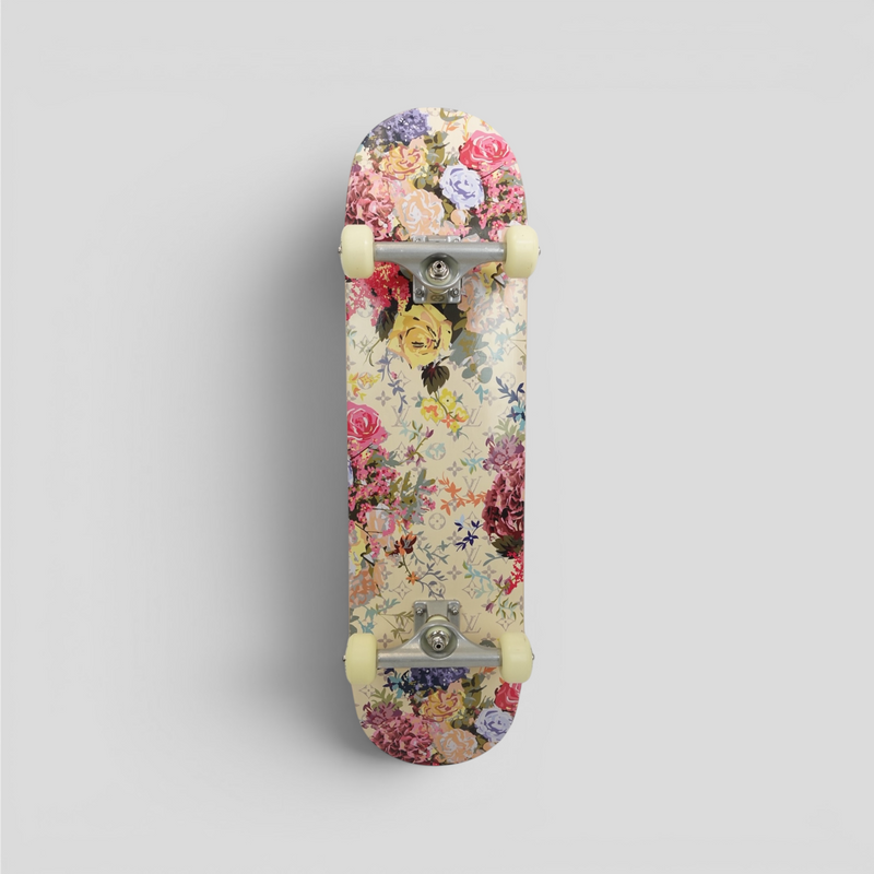 Louis Vuitton Flower Monogram Skateboard
