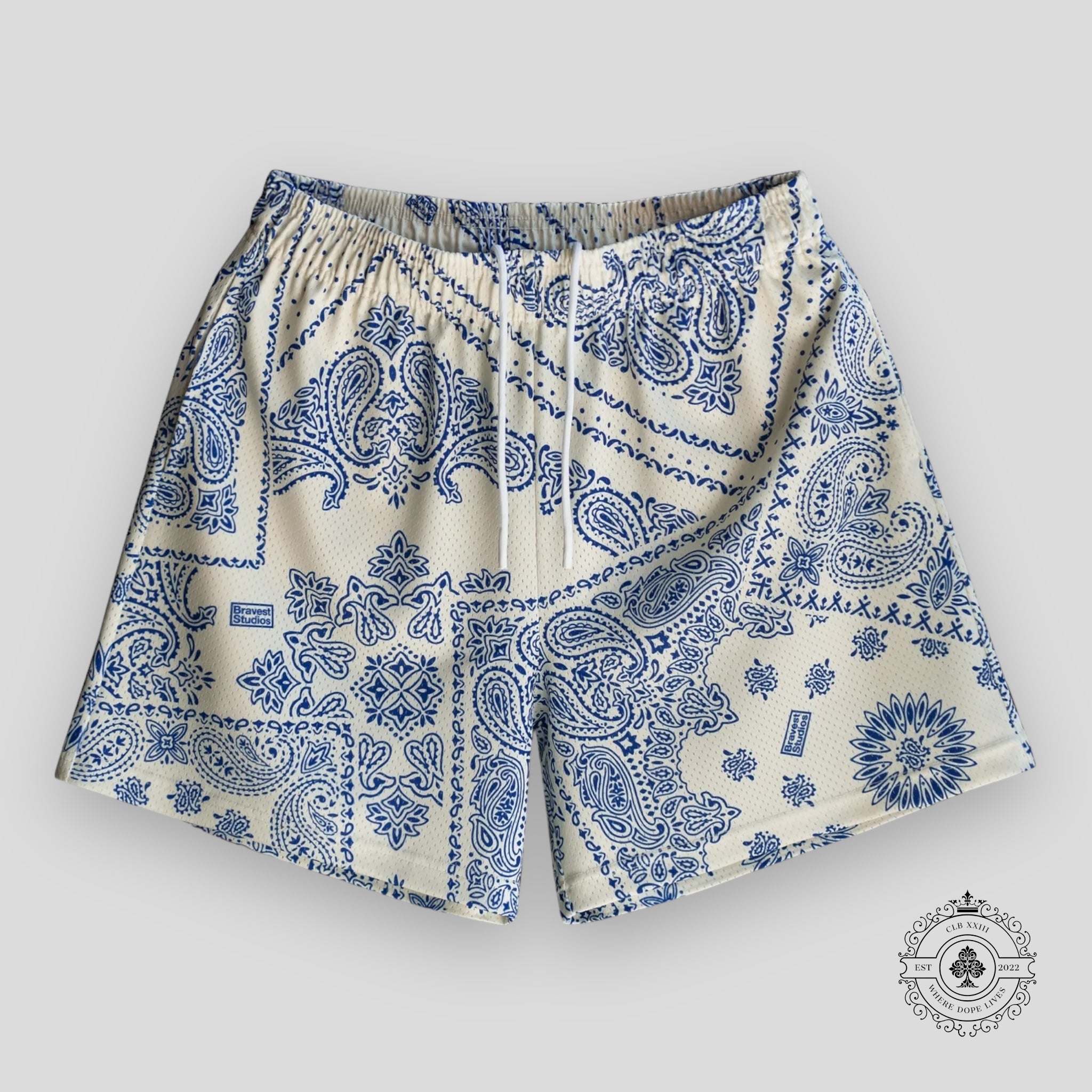 Bravest Studios Blue Porcelain Shorts