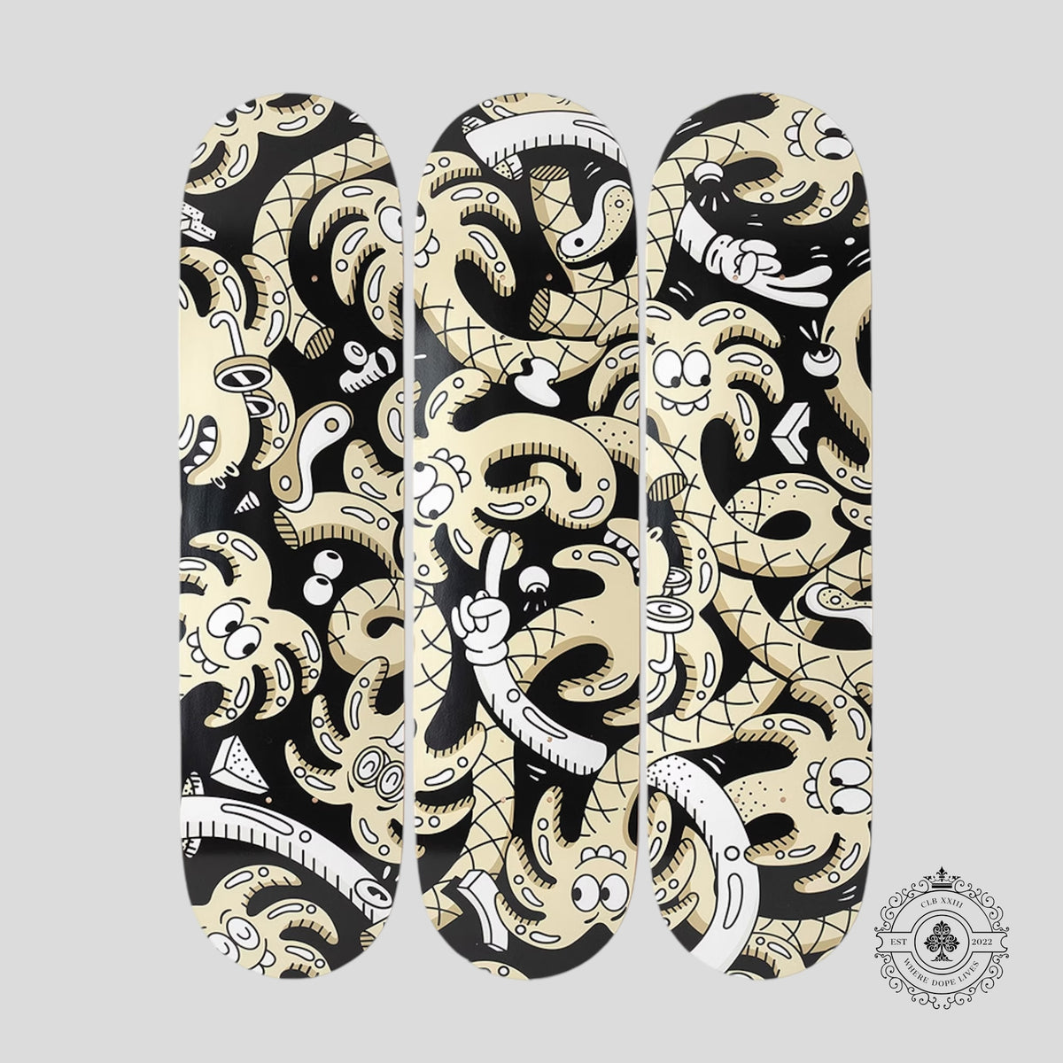 Steven Harrington Rosé Skate Set in Black