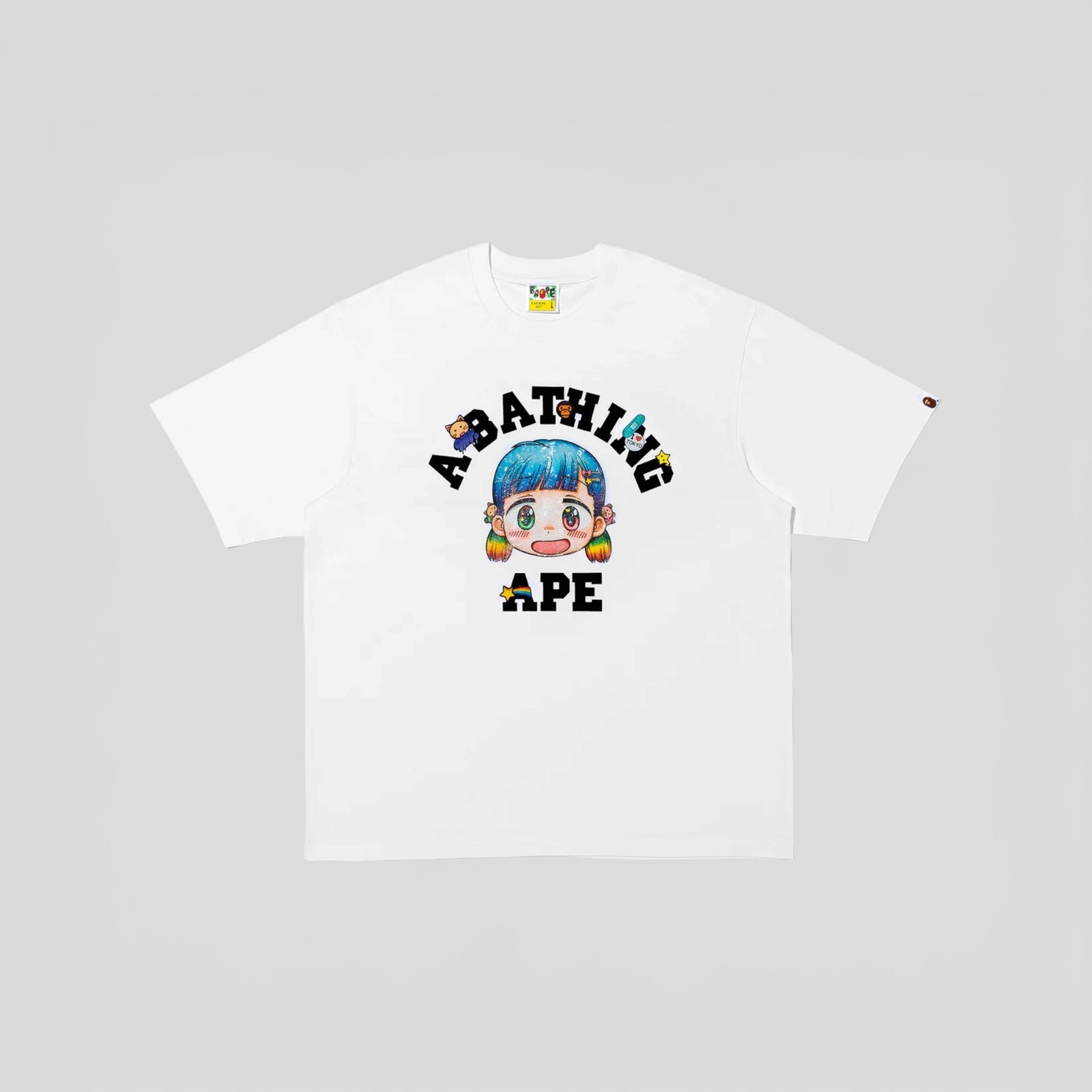 BAPE x Mr. College Tee in White
