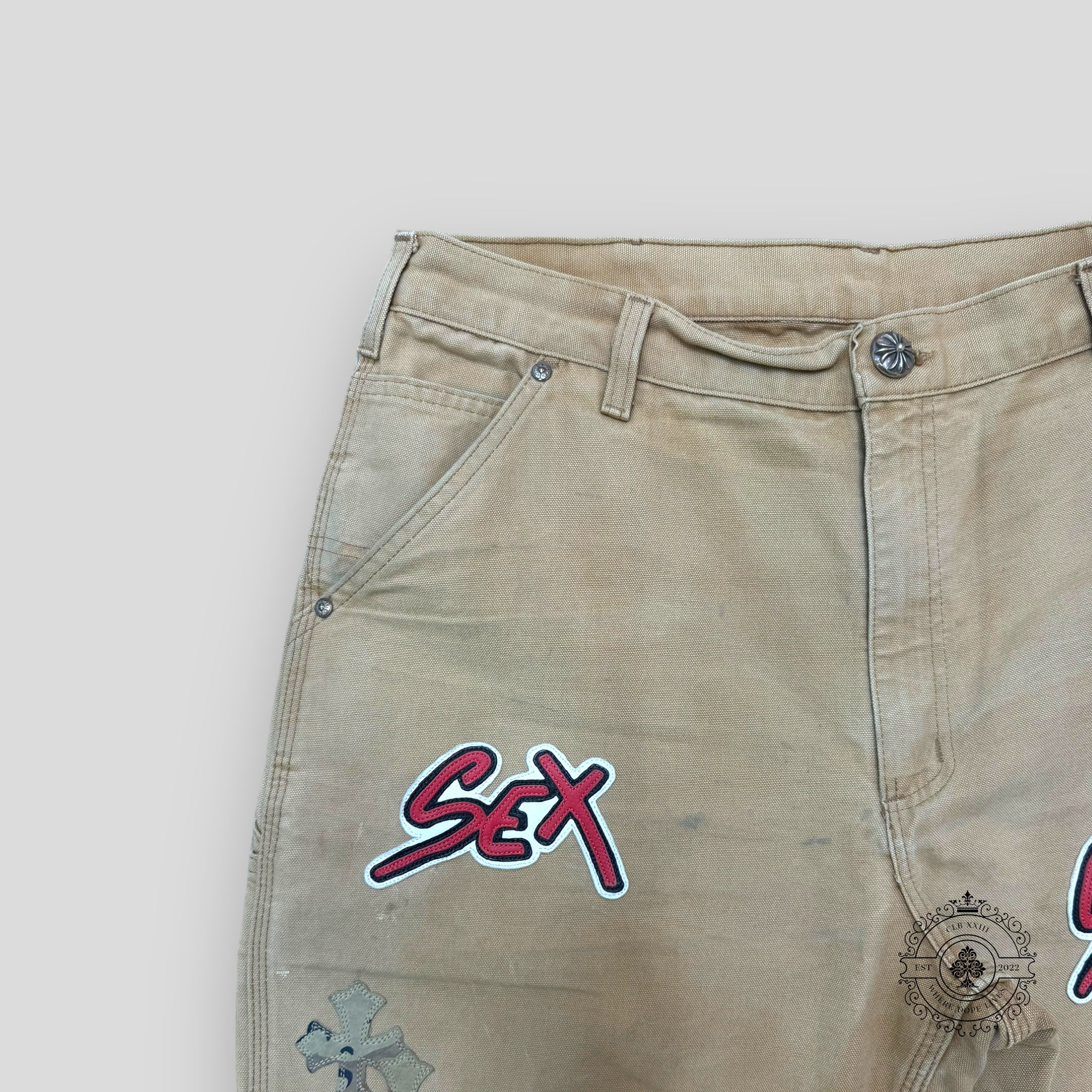 Chrome Hearts Sex Records Patch Carpenter Pants