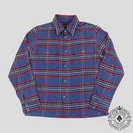 Chrome Hearts Work Dog Flannel in Blue