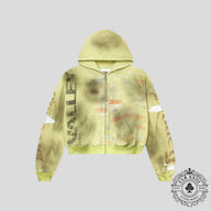 Vale Forever Glitch Zip Up in Hack Green