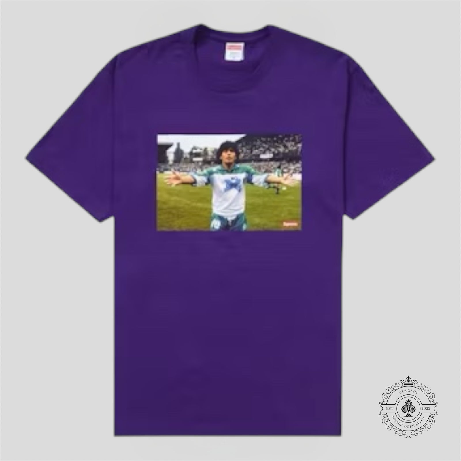 Supreme Maradona T-Shirt in Purple