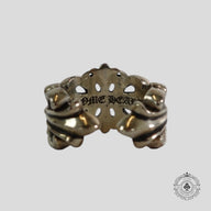 Chrome Hearts Double Floral Ring in Silver