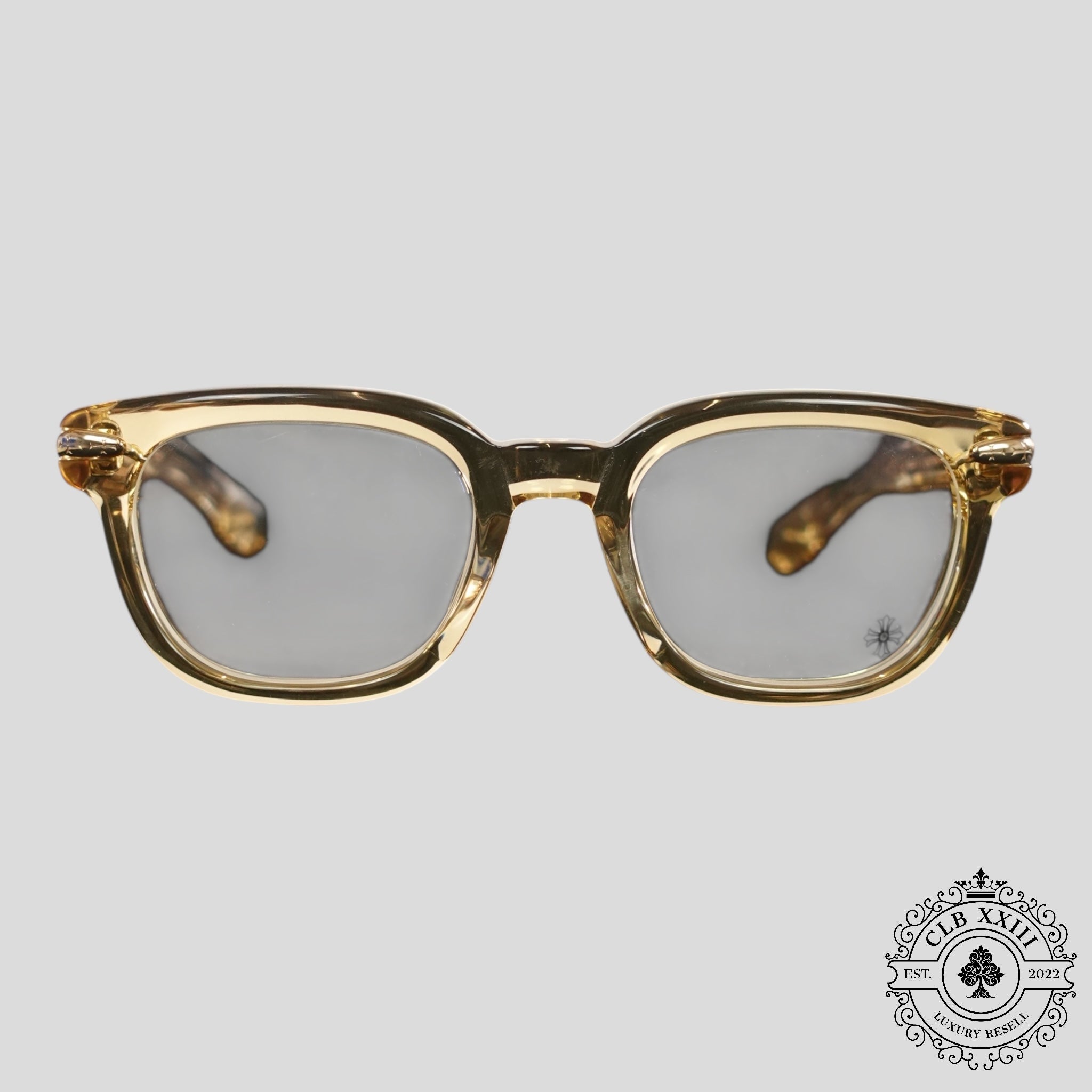 Chrome Hearts Drippin Glasses in Gold