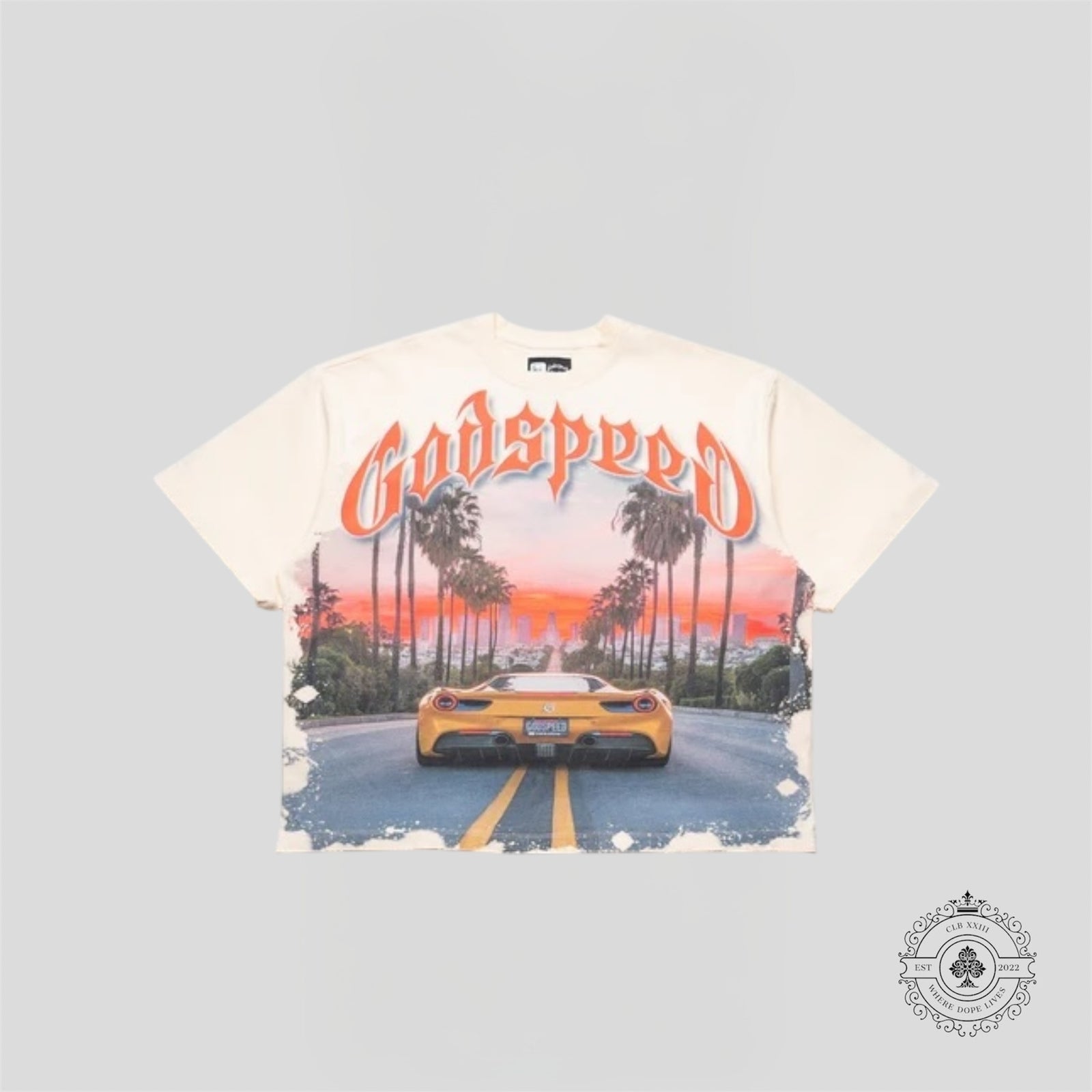 Godspeed Sunset BLVD Tee in Bone