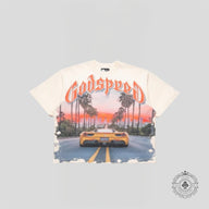 Godspeed Sunset BLVD Tee in Bone