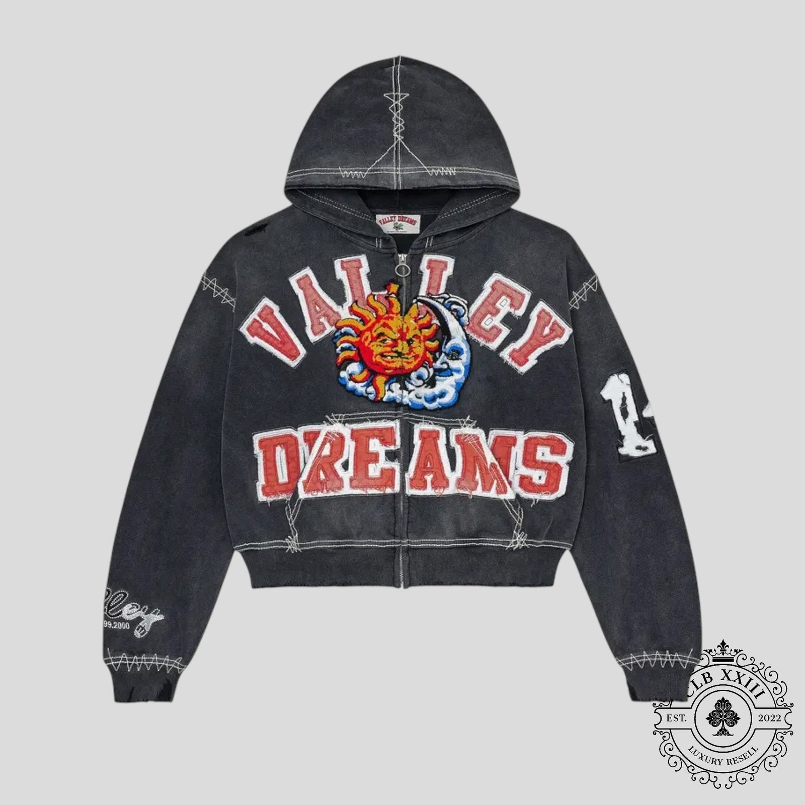 Vale Forever Sunny Zip Up in Black