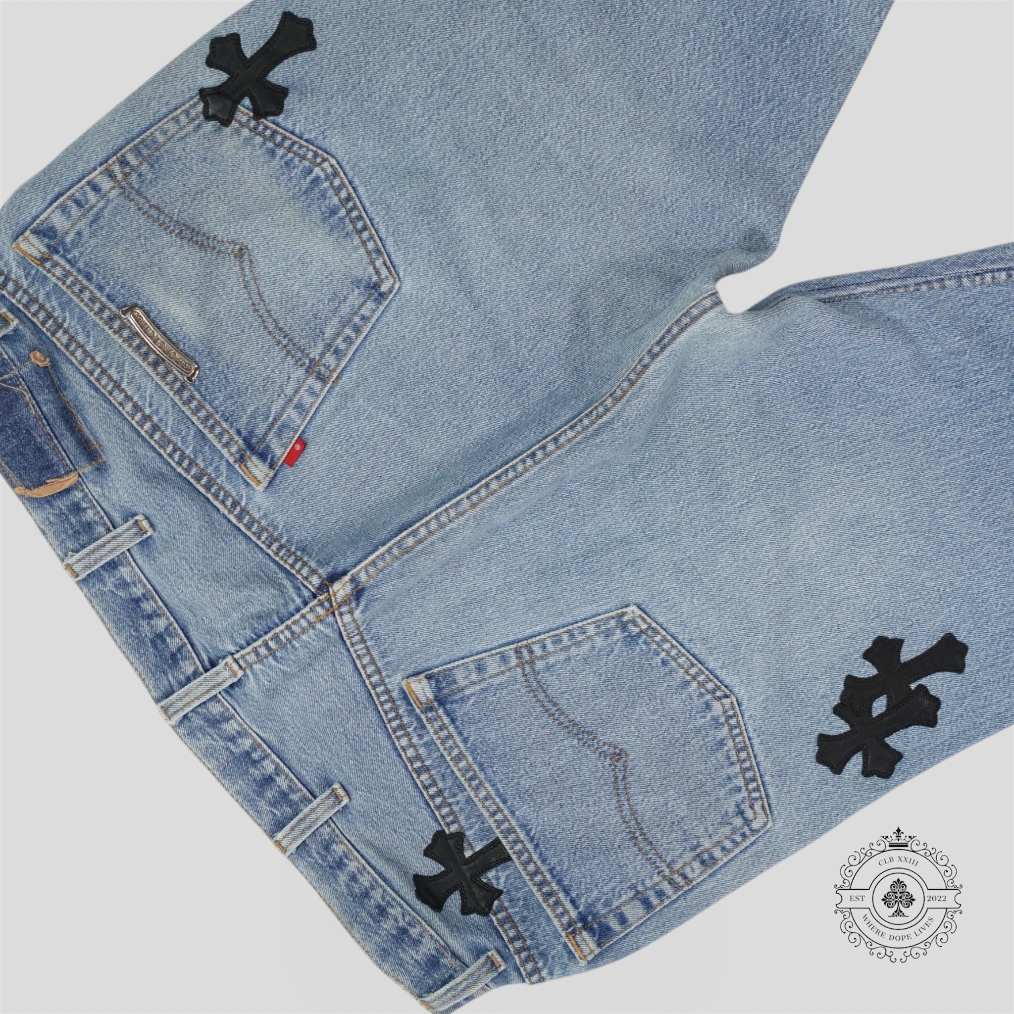 Chrome Hearts Cross Patch Jeans