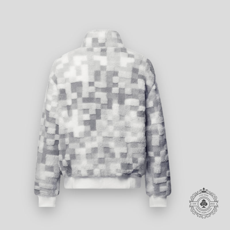 Louis Vuitton Damoflage Fleece Jacket in Grey