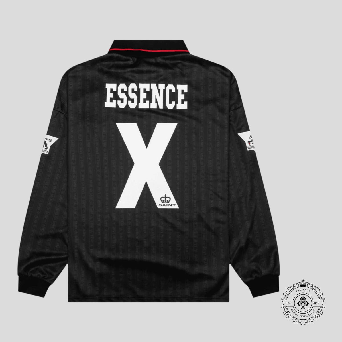 Saint Michael Faith Soccer Tee in Black
