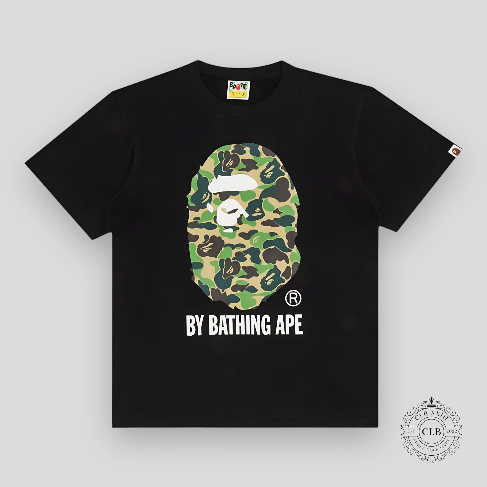 Bape By Bathing Ape Abc Camo Tee - Black / Green