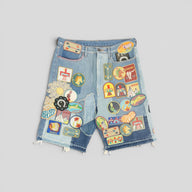 Kapital Zephyros Insane Remake Denim Shorts