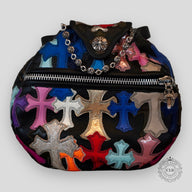 Chrome Hearts Multicolor Cross Patch Duffle Bag