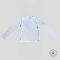 Chrome Hearts Leather Cross Patch Thermal Shirt in White