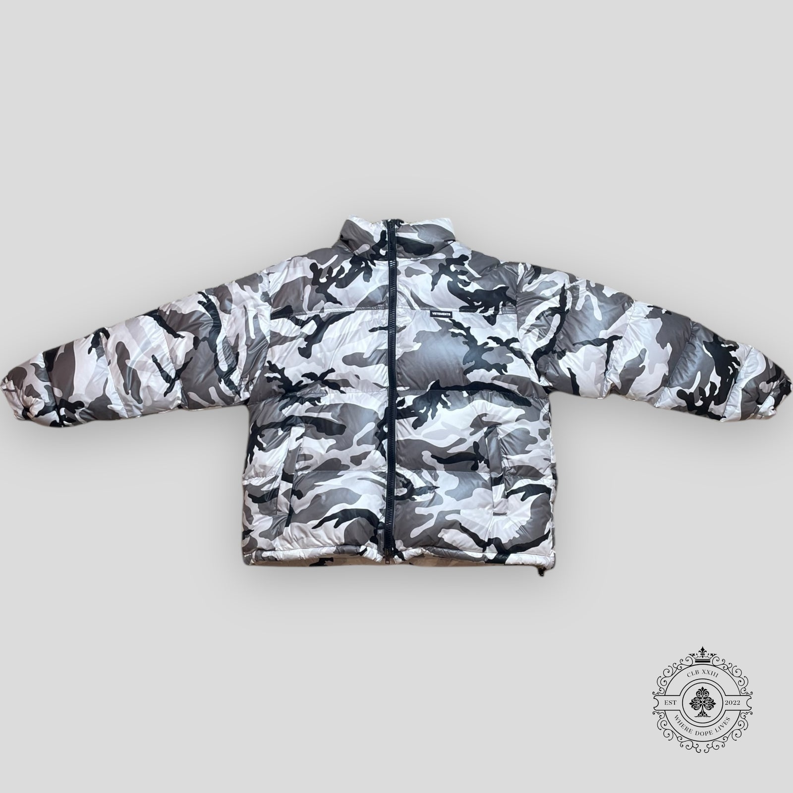Vetements Camo Puffer Coat