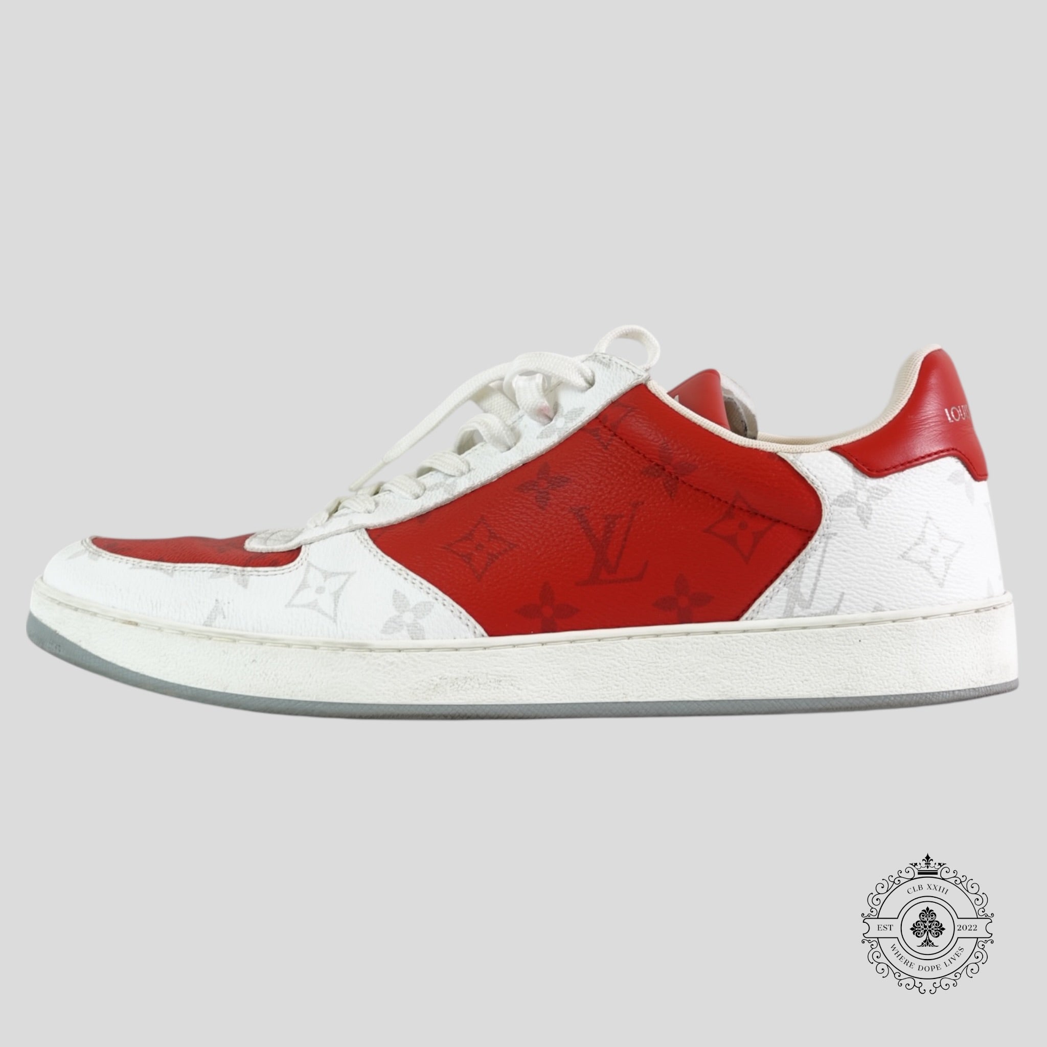 Louis Vuitton Rivoli Sneakers in Red / White