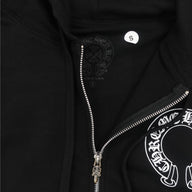 Chrome Hearts Thermal Lined Horseshoe Zip Up Hoodie