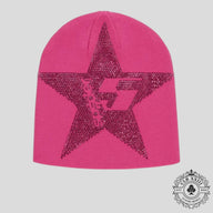 Sp5der Star Rhinestone Skully in Pink