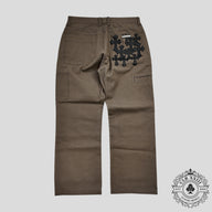 Chrome Hearts Double Knee Carpenter Pants in Brown